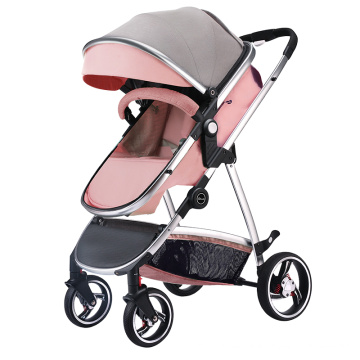 Nouveau bébé poussette/porte-bébé pliable 3 en 1 landau/poussette de voyage de luxe pliable poussette bébé poussette